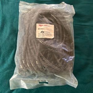 33FT PE 3/8" 10 mm Black Polyethylene Spiral Wire Wrap PC for Car Computer Cable